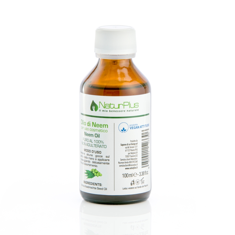 Olio di Neem puro al 100% Vegan 100 ml NaturPlus - NaturPlus