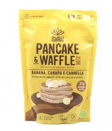 Pancake & Waffle mix banana, canapa e cannella Iswari