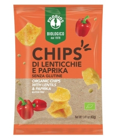 Chips Lenticchie e Paprika Senza Glutine Probios