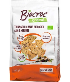 Biocroc Triangoli con Legumi Senza Glutine Fior di Loto