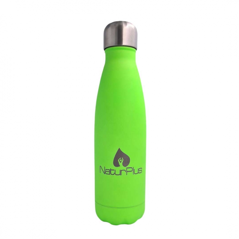 Bottiglia Termica 500 ml Verde Opaco Fluo NaturPlus - NaturPlus